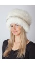 Arctic marble fox fur hat